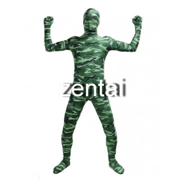 Full Body Camouflage Spandex Lycra Zentai