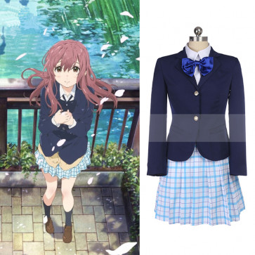 A Silent Voice Nishimiya Shouko School Uniform Cosplay Costume