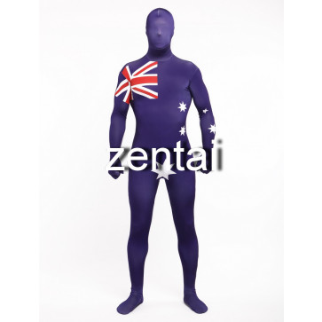 Full Body American Flag Spandex Lycra Zentai