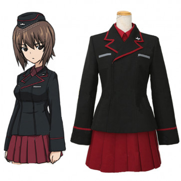 GIRLS und PANZER Nishisumi Maho School Uniform Cosplay Costume