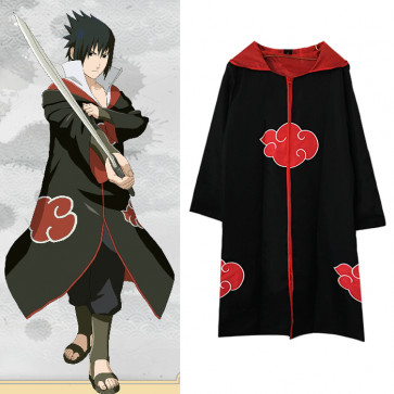 Naruto Team Taka Hawk Cloak Hooded Cosplay Costume