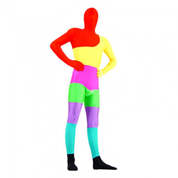 Rainbow Mixed Color Lycra Zentai