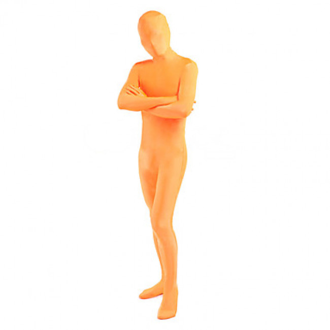Body Zentai Intero Unisex Con Cerniera Posteriore, Costume Halloween Cosplay, In Poliestere Elastico