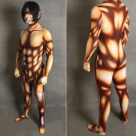Attack on Titan Shingeki no Kyojin Eren Jaeger Colossal Titan Cosplay Zentai Suit