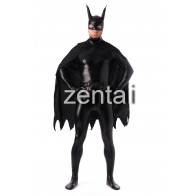 Batman Full Body Black Shiny Metallic Cosplay Zentai Suit