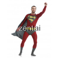 Superman Full Body Red Spandex Lycra Cosplay Zentai Suit
