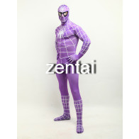 Spider-Man Spiderman Full Body Violet Color Cosplay Zentai Suit