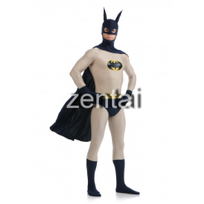 Batman Full Body Black and Grey Spandex Lycra Cosplay Zentai Suit