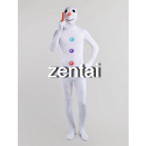 Full Body White Bird Spandex Lycra Zentai Suit 