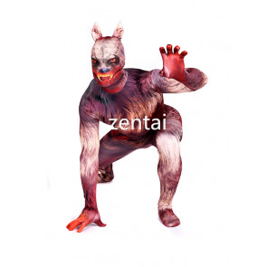 Full Body Wolfman Spandex Lycra Zentai Suit