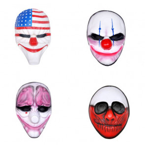 Game Payday 2 Mask The Robbers Dallas/Wolf/Chains/Hoxton Cosplay Mask Glass Fiber Reinforced Plastics Mask