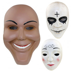 GRP Mask Movie The Purge Anarchy Mask God Mask Cross Mask Smile Mask Glass Fiber Reinforced Plastics Mask