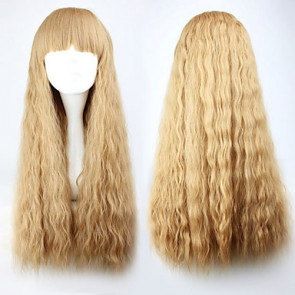 Light Brown Blunt-cut 70cm Princess Lolita Curly Wig