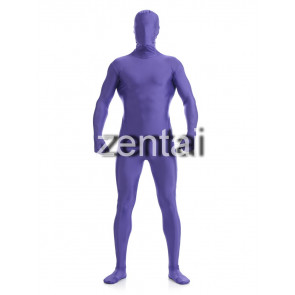 Man's Full Body Blue Color Spandex Lycra Zentai