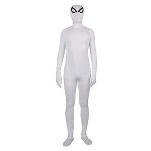 White Unisex Full Body Zentai