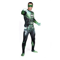 Green Lantern Full Body Spandex Lycra Cosplay Zentai Suit