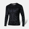 Batman Cosplay Long Sleeve Round Collar T-shirt