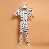 Full Body Black and White Cow Character Lycra Zentai Suit