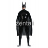 Batman Full Body Pure Black Shiny Metallic Cosplay Zentai Suit