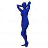 Unisex Full Body Dark Blue Spandex Lycra Zentai Suit