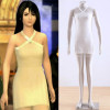 Final Fantasy VIII FF8 Rinoa Heartilly White Dress Cosplay Costume