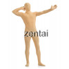 Unisex Full Body Light Flesh Color Spandex Lycra Zentai Suit