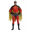 Robin Full Body Red and Black Spandex Lycra Cosplay Zentai Suit 