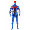 Spider-Man Spiderman Full Body Blue and Red Shiny Metallic Cosplay Zentai Suit