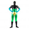 Unisex Full Body Multicolor Mixed Color Shiny Spandex Zentai Suit
