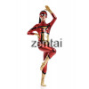 Female Batman Full Body Champagne Shiny Metallic Cosplay Zentai Suit