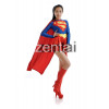 Female Superman Full Body Spandex Lycra Cosplay Zentai Suit