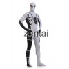 Spider-Man Spiderman Full Body White and Black Cosplay Zentai Suit