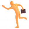 Unisex Full Body Orange Lycra Zentai Suit