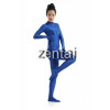 Women Full Body Royal Blue Color Spandex Lycra Zentai Suit (No Mask)