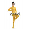 Women Full Body Yellow Color Spandex Lycra Zentai Suit (No Mask)