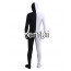 Full Body White And Black Mixed Colors Spandex Lycra Zentai