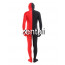 Full Body Black And Red Mixed Colors Spandex Lycra Zentai