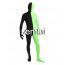 Full Body Black And Green Mixed Colors Spandex Lycra Zentai