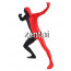 Full Body Black And Red Mixed Colors Spandex Lycra Zentai