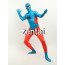 Spiderman Cyan and Orange Color Cosplay Zentai Suit