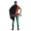 Robin Full Body Red and Green Spandex Lycra Cosplay Zentai Suit