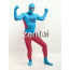 Halloween Spiderman Cyan and Red Color Cosplay Zentai Suit