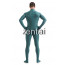 Man's Full Body Peacock Blue Color Spandex Lycra Zentai