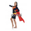 Sexy Female Superman Full Body Spandex Lycra Black Zentai Suit