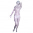 White Shiny Metallic Full body Zentai