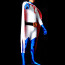 White Shiny Metallic Gatchaman Zentai