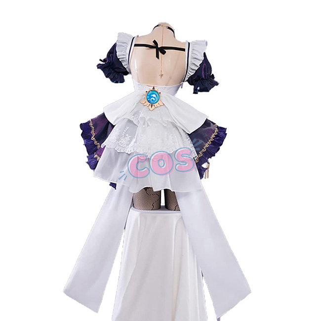 Genshin Impact Mona Megistus Maid Outfit Cosplay Costume