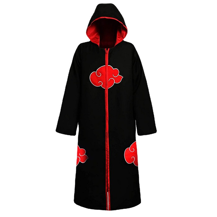 Naruto Team Taka Hawk Cloak Hooded Cosplay Costume