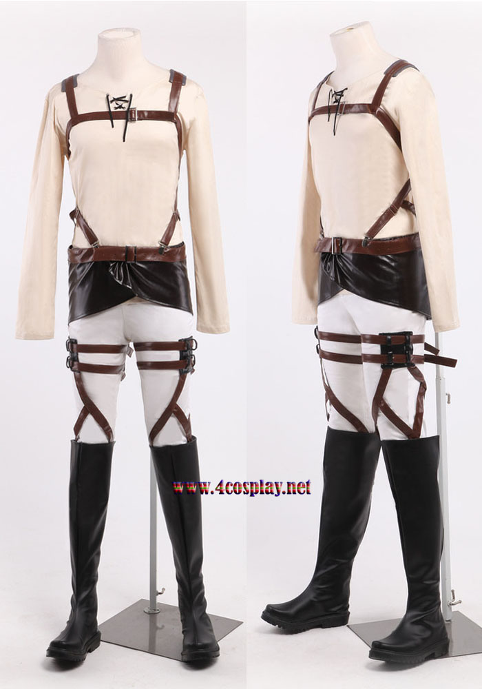 Attack on Titan Shingeki no Kyojin Eren Jaeger Recon Corps Cosplay Costume