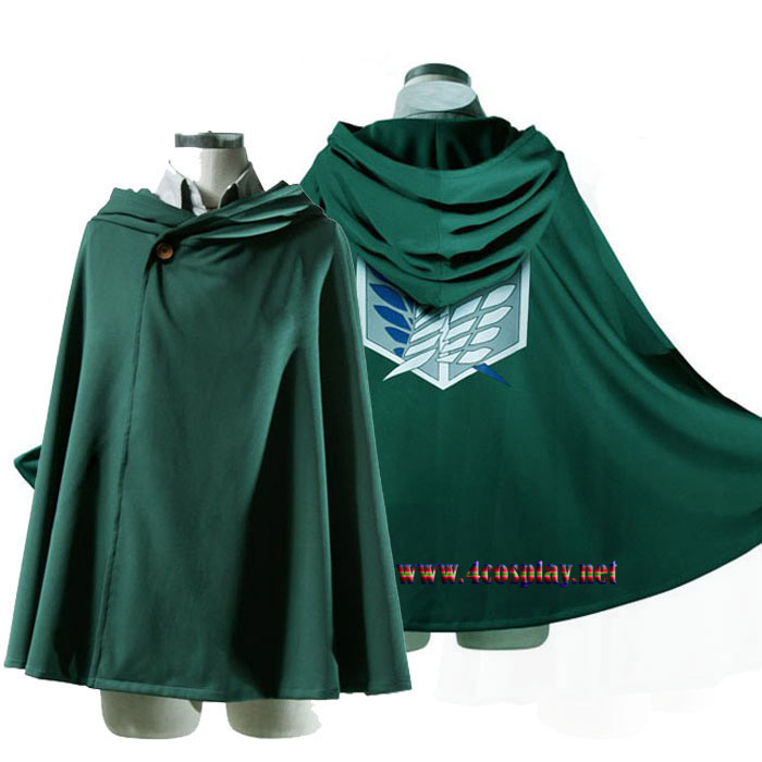 Attack on Titan Cape Shingeki No Kyojin Levi/Eren Scout Legion Cosplay Cloak